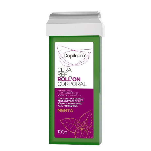 Cera Depilsam Roll On 100g Menta