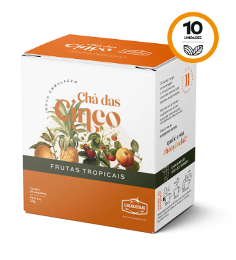Cha Mate Das Cinco 10g Frutas Tropicais