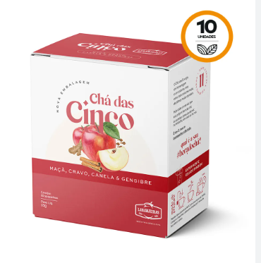 Cha Mate Das Cinco 13g Maca/Cravo/Canela/Gengibre