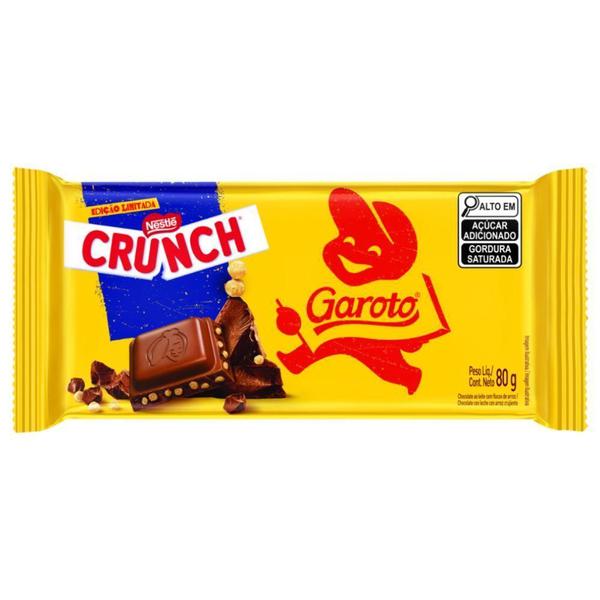 Chocolate Barra Garoto 80g Crunch