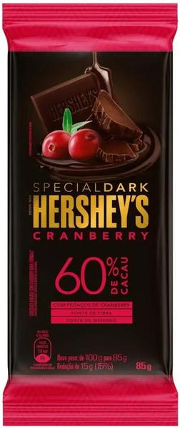 Chocolate Barra Hersheys 85g 60% Special Dark Cranberry