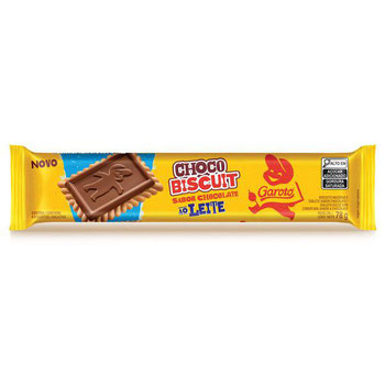 Chocolate Chocobiscuit Garoto 78g Choco Ao Leite