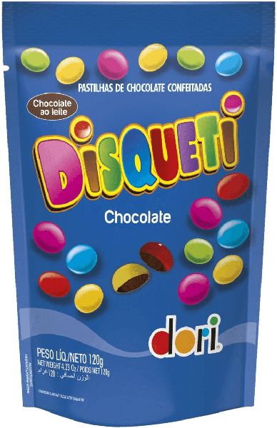 Chocolate Disqueti Dori 120g Ao Leite