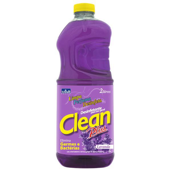 Desinfetante Clean Plus 500ml Lavanda