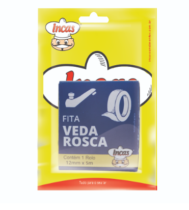 Fita Veda Rosca Incas 12mm X 5m