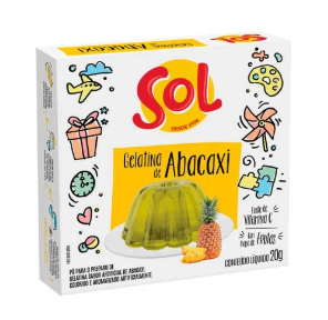 Gelatina Sol 20g Abacaxi