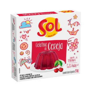 Gelatina Sol 20g Cereja