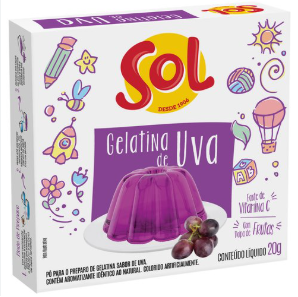 Gelatina Sol 20g Uva