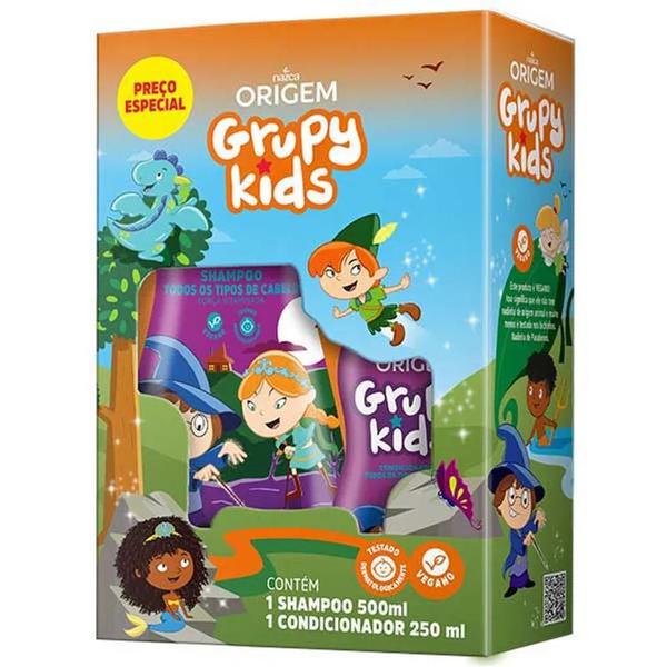 Kit Shampoo + Cond Grupy Kids 500ml Lisis e Finos