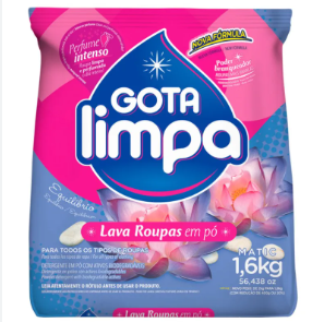 Lava Roupas Po Gota Limpa 1,6kg Equilibrio