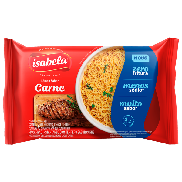 Macarrao Inst. Isabela 75g Carne