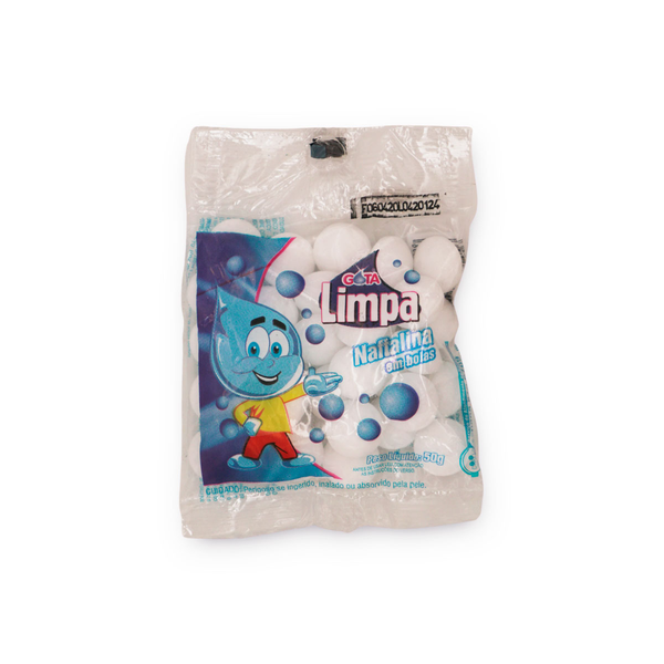 Naftalina Bolas Gota Limpa 50g