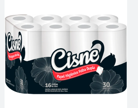 Papel Hig. Cisne 16un Folha Dupla 30m