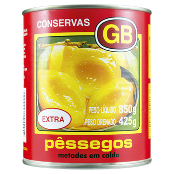 Pessego Calda Extra Metade Gb 425g