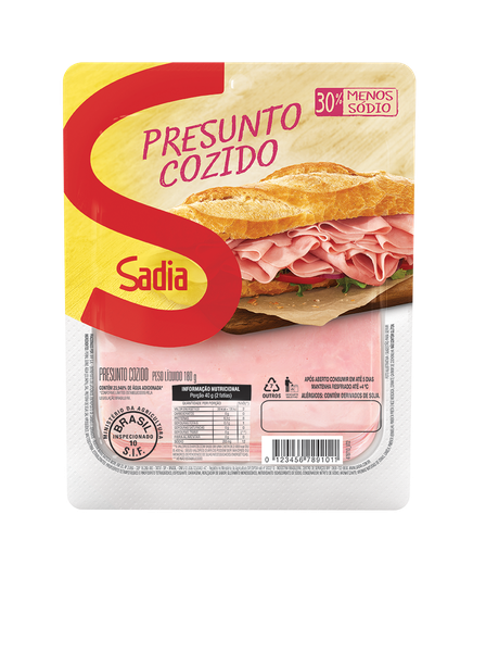 Presunto Sadia Soltissimo 180g Fatiado