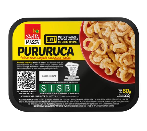 Pururuca Crocante Santa Massa 40g Natural