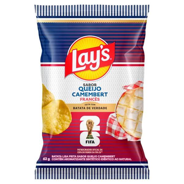 Salg. Elma Chips Lays Copa 62g Queijo Camembert