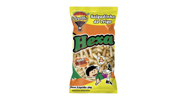 Salgado Hexa 50g Pizza Amarelo Palito