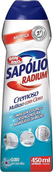 Sapolio Radium Bombril Cremoso Com Cloro 450ml