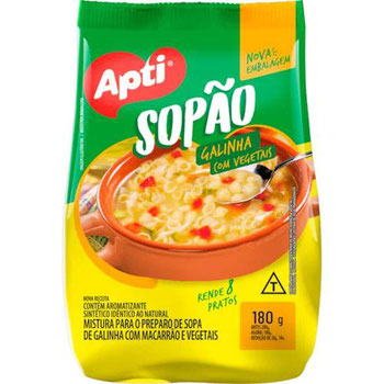 Sopao Apti 180g Galinha C/Macarrao e Vegetais