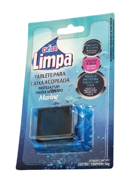 Tablete Caixa Aclopada Gota Limpa 50g Marine