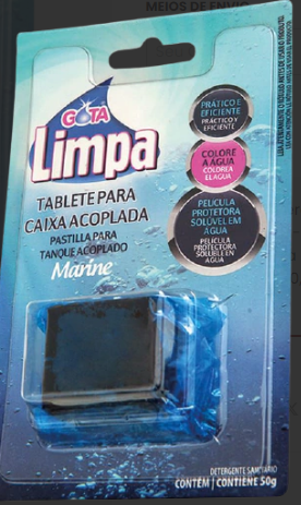 Tablete Caixa Aclopada Gota Limpa 50g Pinho