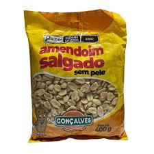 AMENDOIM GONCALVES SALGADO S/PELE 400G
