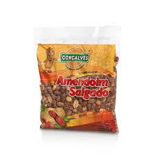 AMENDOIM SALGADO GONCALVES C/ PELE 400G