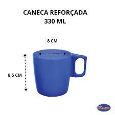 CANECA ESCOLAR REFORCADA SANTANA 300ML