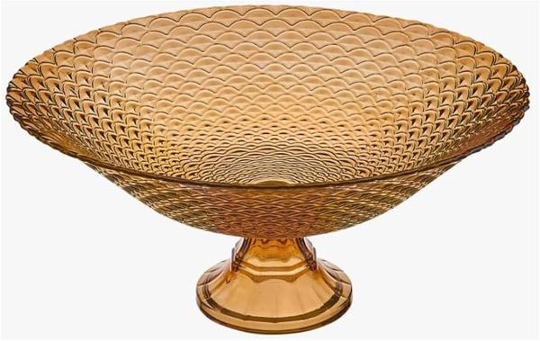 CENTRO DE MESA FRUTEIRA MESA  AMBAR 22X4CM