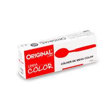 COLHER MESA COLOR VERMELHA 3PC CARTELADA