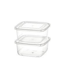 CONJ POTE ORGANIZADOR QUAD GG TRANSP 2PC 1300ML