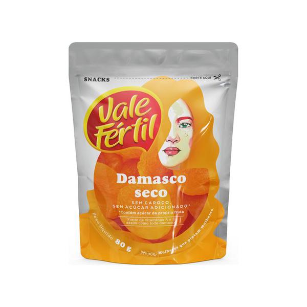 FRUTAS DAMASCO SECO S/SEMENTE VF- SACHE 80GR