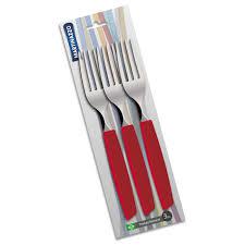 GARFO MESA 3PC COLOR VERMELHO CARTELADO