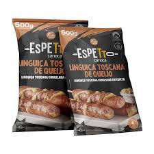 LINGUICA NO ESPETO RECHEADA/QUEIJO 500GR