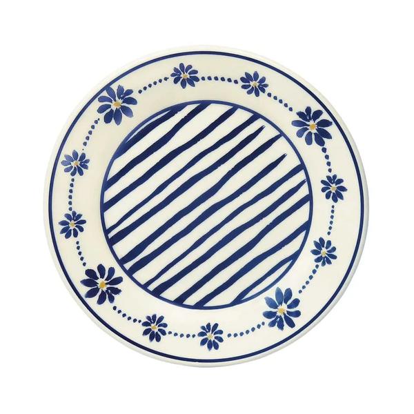 PRATO SOBREMESA DONNA MARGARIDAS 18CM CX-12