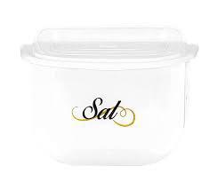 SALEIRO DE PAREDE TRANSP. C/ TPA BRANCA P/1KG