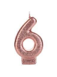 VELA ANIV MINI GLITER COBRE N 6 UN