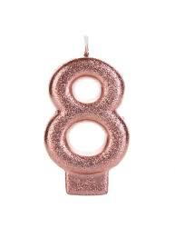 VELA ANIV MINI GLITER COBRE N 8 UN