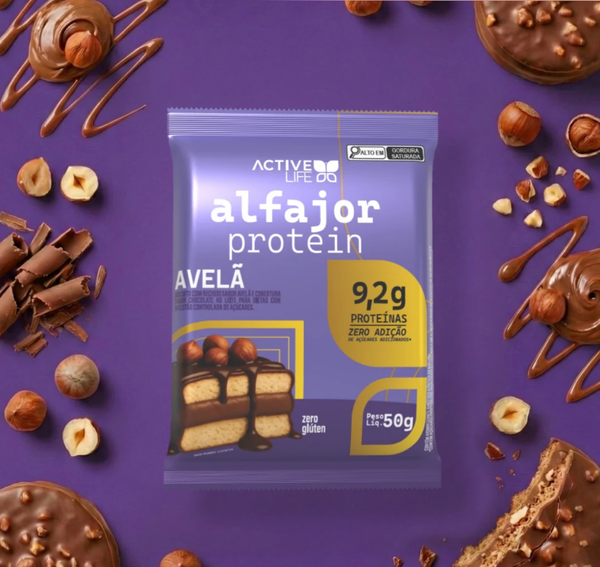 Alfajor Proteico Active Life 50g Amendoim