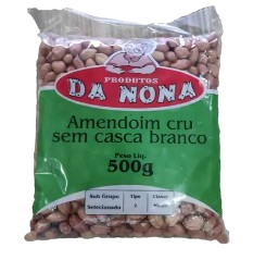 Amendoim Da Nona 400g Cru Branco