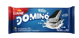 Bisc.Liane Wafer 90g Domino Choc. Bco