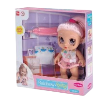 Brinq.Boneca Baby Raibow Faz Xixi
