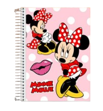 Cad.Starshool 160folhas Minnie 10m Ref:240