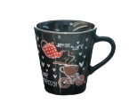 Caneca Porcelanas Lu 210ml Preto Dec