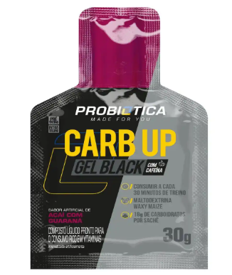 Carb Up Gel Black 300ml Açai C/Guarana Preb.