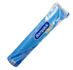 Copo Descart Bompack 200ml Azul C/50