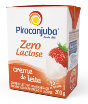 Creme De Leite 200g Piracanj.Tp Zero Lac