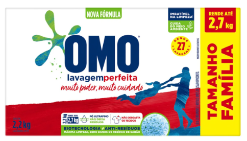 Det.Em Po Omo 2,2 Kg Lavagem Perfeita