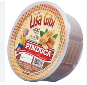 Doce Pinduca 150g Amendoim Tipo Lisa Gibi